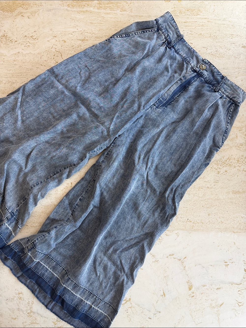 Ee:some Mineral Washed Wide Leg Pants Women’s Medium - Picture 2 of 11